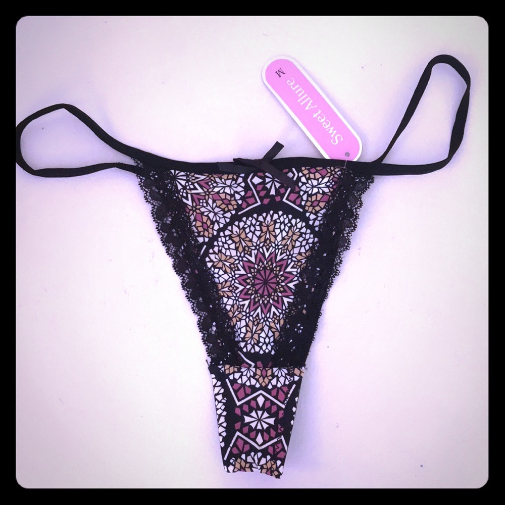 Geometric Panty T-back style size M
